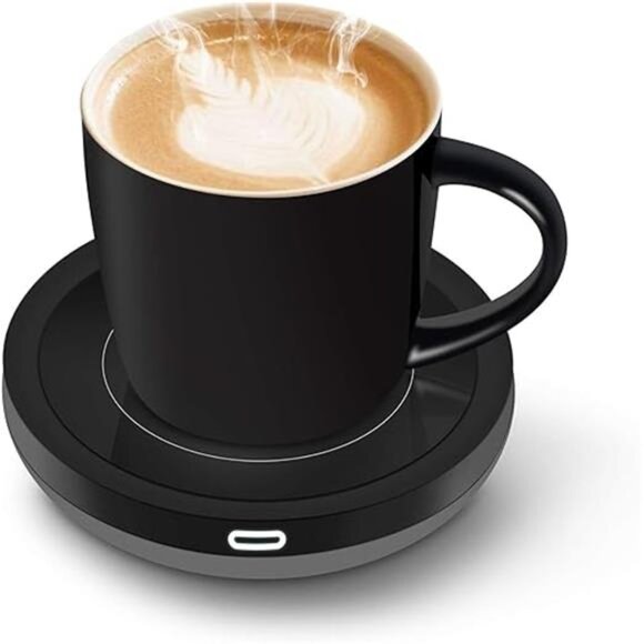 Smart Coffee Cup Warmer Set, Auto On/Off Gravity-induction Mug Office Desk Use - Picture 7 of 7